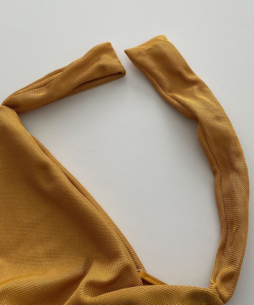 CANAL JEAN（キャナルジーン）の「LE VERNIS(ル・ベルニ) メッシュラップバッグ（ハンドバッグ・レディース・イエロー/ブラック・ONE SIZE）」の12枚目の写真