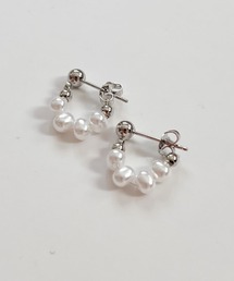 YU-KA : 4連パールフープピアス