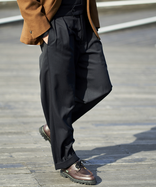 EDIFICE（エディフィス）の「【avancer / アボンシェル】ジャンプスーツ（つなぎ/オールインワン・メンズ・ネイビー/ベージュ・48/46）」の7枚目の写真