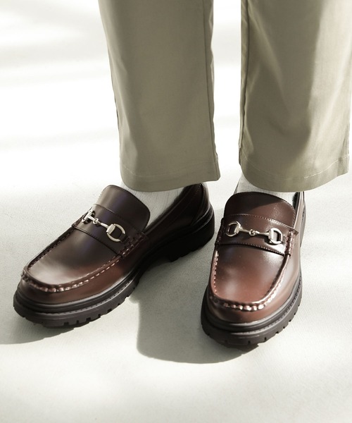 LAKOLE（ラコレ）の「タンクソールビットローファー / 182121（ローファー・メンズ・ブラック/ブラウン・MEDIUM/LARGE）」の3枚目の写真