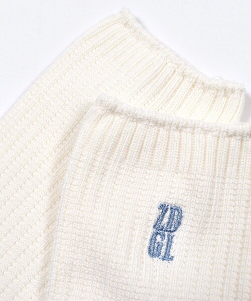 ZIDDY（ジディ）の「【 ニコ☆プチ 掲載 】日本製 ロゴ 入り カラー ルーズ ソックス（ソックス/靴下・キッズ・グリーン/ホワイト/オレンジ・19/22）」の15枚目の写真