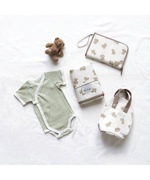 apres les cours(アプレレクール)の「tiny bear おむつ替えシート(その他ベビー用品・キッズ・アイボリー・FREE)」の2枚目の写真