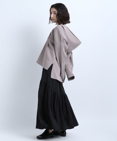 eL（エル）の「【eL】Wide Belt Gather Skirt/187099（スカート・レディース・ブラック/ベージュ/ライトグリーン・FREE）」の5枚目の写真