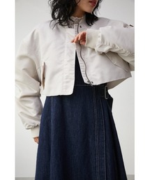 AZUL by moussy | BACK TUCK VOLUME SHORT MA-1/バックタックボリュームショートMA-1(MA-1)