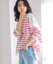 Green　Parks | パネルボーダーチュニック(Tシャツ/カットソー)