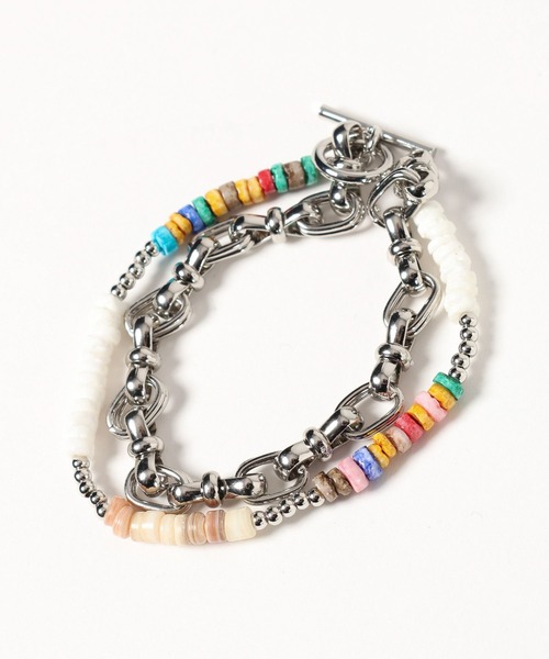 PAGEBOY（ページボーイ）の「カラフルビーズブレスレット（ブレスレット・レディース・マルチ・FREE）」の6枚目の写真