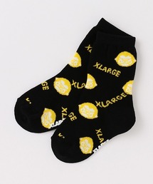 XLARGE KIDS（エクストララージキッズ）の「総柄ファニーゴリラクルーソックス【日本製】（ソックス/靴下）」