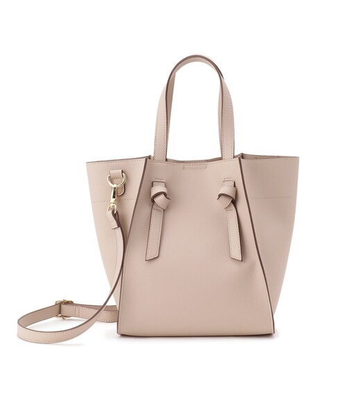 SHOO・LA・RUE(シューラルー)の「◆【2WAY】ノットハンドル トートバッグ(トートバッグ・レディース・グレー/ブラック/アイボリー/イエロー・00)」の3枚目の写真