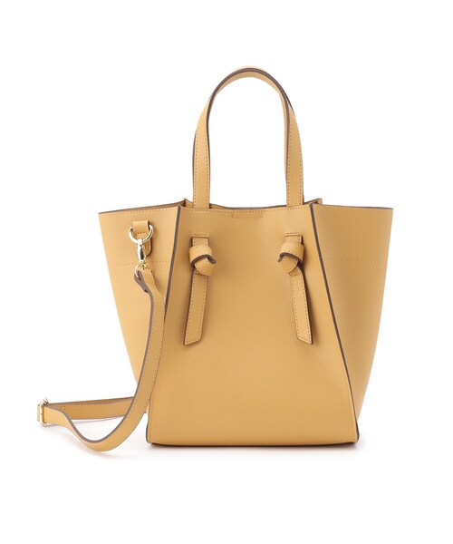 SHOO・LA・RUE(シューラルー)の「◆【2WAY】ノットハンドル トートバッグ(トートバッグ・レディース・グレー/ブラック/アイボリー/イエロー・00)」の4枚目の写真