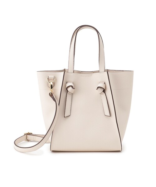 SHOO・LA・RUE(シューラルー)の「◆【2WAY】ノットハンドル トートバッグ(トートバッグ・レディース・グレー/ブラック/アイボリー/イエロー・00)」の2枚目の写真