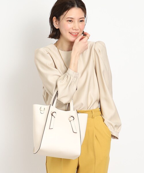 SHOO・LA・RUE(シューラルー)の「◆【2WAY】ノットハンドル トートバッグ(トートバッグ・レディース・グレー/ブラック/アイボリー/イエロー・00)」の20枚目の写真