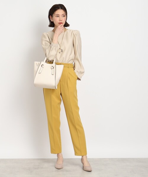 SHOO・LA・RUE(シューラルー)の「◆【2WAY】ノットハンドル トートバッグ(トートバッグ・レディース・グレー/ブラック/アイボリー/イエロー・00)」の16枚目の写真