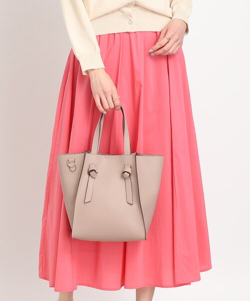 SHOO・LA・RUE(シューラルー)の「◆【2WAY】ノットハンドル トートバッグ(トートバッグ・レディース・グレー/ブラック/アイボリー/イエロー・00)」の18枚目の写真