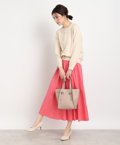 SHOO・LA・RUE(シューラルー)の「◆【2WAY】ノットハンドル トートバッグ(トートバッグ・レディース・グレー/ブラック/アイボリー/イエロー・00)」の11枚目の写真