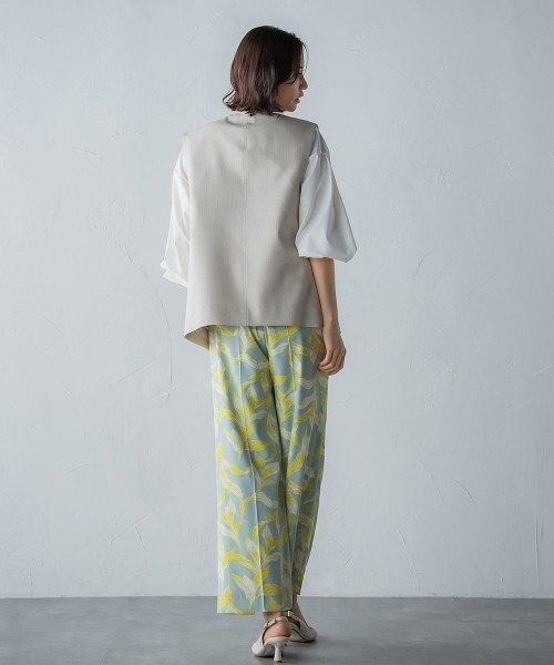 ポケットディティールジレ≪洗濯機で洗える≫