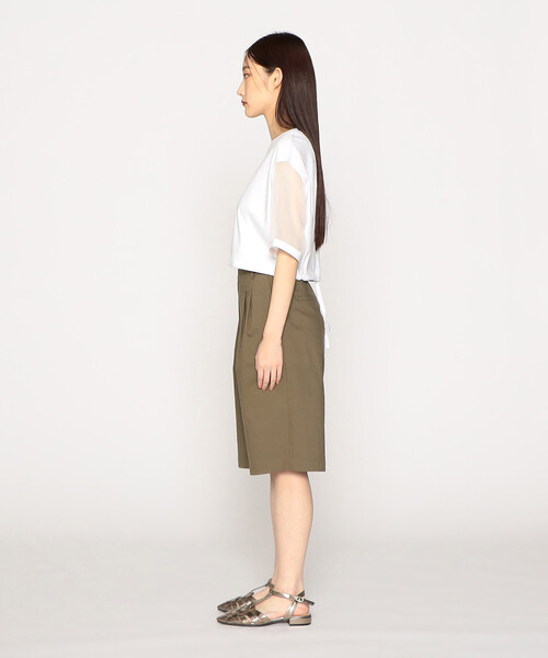 COMME CA ISM(コムサイズム)の「袖 シア― ショート トップス(Tシャツ/カットソー・レディース・ホワイト/ライトグレー・MEDIUM/LARGE)」の16枚目の写真