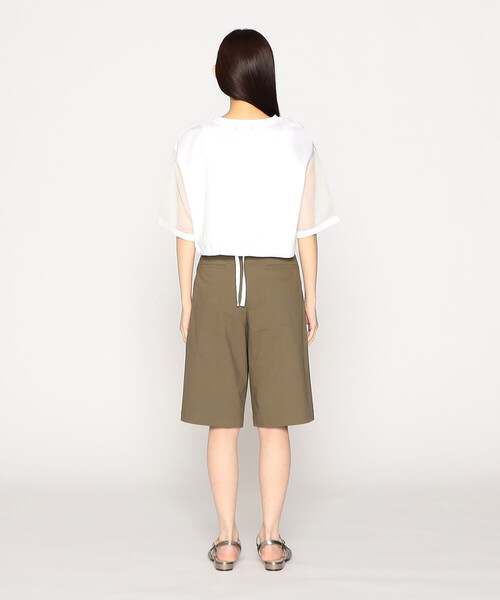 COMME CA ISM(コムサイズム)の「袖 シア― ショート トップス(Tシャツ/カットソー・レディース・ホワイト/ライトグレー・MEDIUM/LARGE)」の17枚目の写真