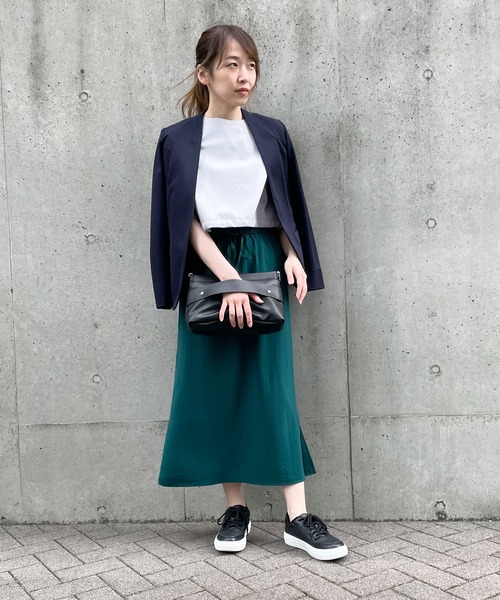 COMME CA ISM(コムサイズム)の「袖 シア― ショート トップス(Tシャツ/カットソー・レディース・ホワイト/ライトグレー・MEDIUM/LARGE)」の3枚目の写真