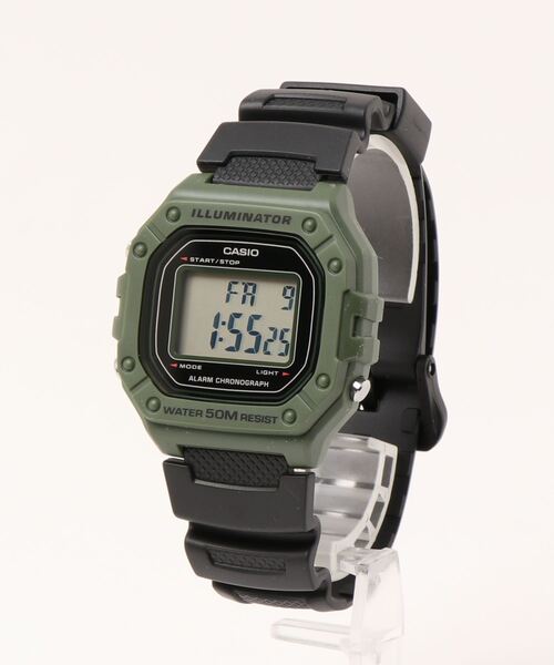 GLOBAL FORME CONCRETE(グローバルフォルムコンクリート)の「CASIO/カシオ メンズ タフデジタル W-218(デジタル腕時計・メンズ・ブルー/スモークピンク/ピンク/カーキ/ネイビー/レッド/ホワイト/ブラック・FREE)」の12枚目の写真