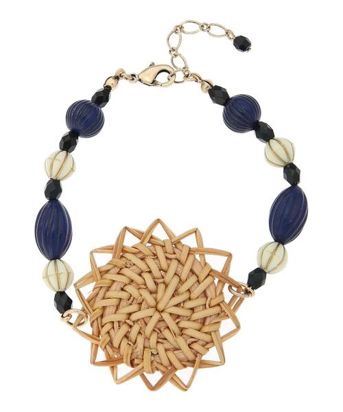 Samansa Mos2（サマンサ モスモス）の「ラタンビーズブレスレット（ブレスレット・レディース・オフホワイト/ベージュ・ﾌﾘ-）」の3枚目の写真