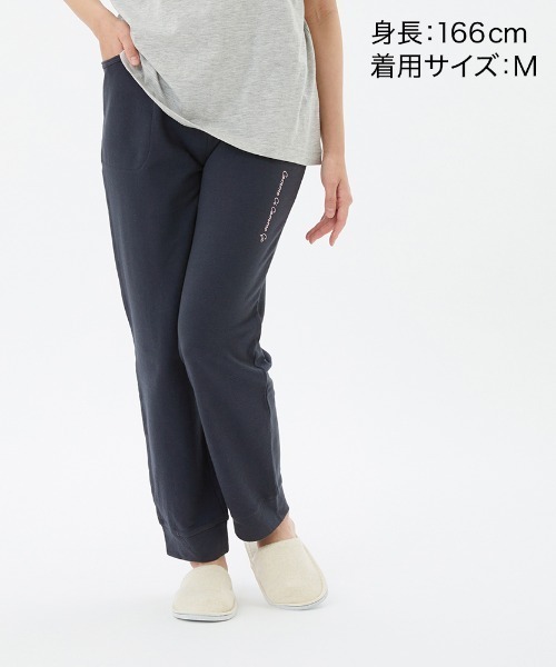 COMME CI COMME CA（コムシコムサ）の「COMME CI COMME CA/コムシコムサ　ルームパンツ　長パンツ　綿100%（ルームウェア/パジャマ・レディース・グレー/チャコールグレー/ネイビー・LARGE/MEDIUM/X-LARGE）」の6枚目の写真