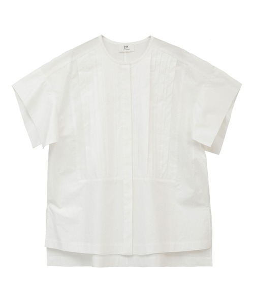 1er Arrondissement(プルミエアロンディスモン)の「タイプライタータックプリーツシャツ(シャツ/ブラウス・レディース・ブラック/オフホワイト・36/38)」の2枚目の写真