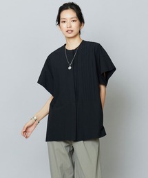 タイプライタータックプリーツシャツ