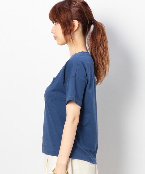 coen（コーエン）の「VネックスラブポケットTシャツ（Tシャツ/カットソー・レディース・ホワイト/ブラック/オレンジ/ケリー/マスタード/コバルトブルー・LARGE/MEDIUM）」の11枚目の写真