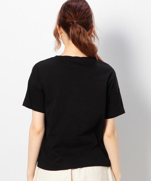 coen（コーエン）の「VネックスラブポケットTシャツ（Tシャツ/カットソー・レディース・ホワイト/ブラック/オレンジ/ケリー/マスタード/コバルトブルー・LARGE/MEDIUM）」の16枚目の写真