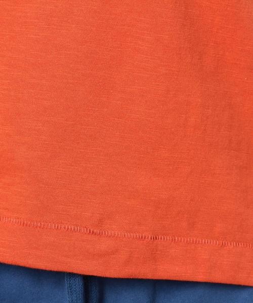 coen（コーエン）の「VネックスラブポケットTシャツ（Tシャツ/カットソー・レディース・ホワイト/ブラック/オレンジ/ケリー/マスタード/コバルトブルー・LARGE/MEDIUM）」の19枚目の写真