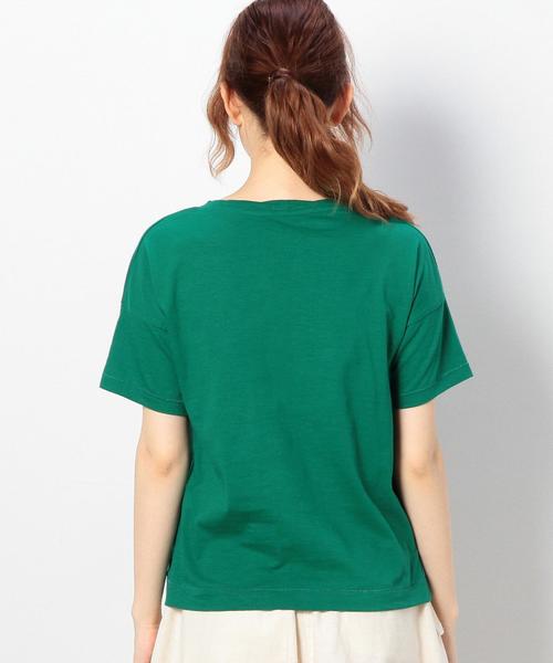 coen（コーエン）の「VネックスラブポケットTシャツ（Tシャツ/カットソー・レディース・ホワイト/ブラック/オレンジ/ケリー/マスタード/コバルトブルー・LARGE/MEDIUM）」の14枚目の写真