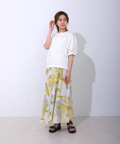 Bou Jeloud(ブージュルード)の「コットンWシルケットプルオーバー(Tシャツ/カットソー・レディース・ブラック/ホワイト/パープル/ネイビー・FREE)」の12枚目の写真