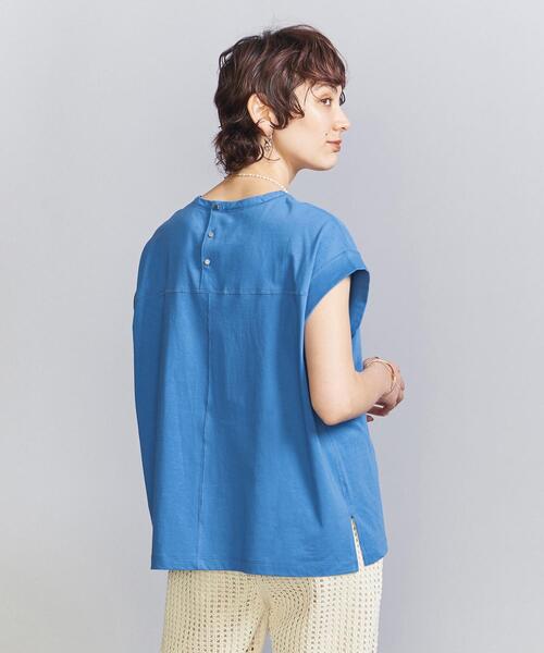 BEAUTY&YOUTH UNITED ARROWS(ビューティーアンドユースユナイテッドアローズ)の「コットン天竺 バックボタン プルオーバー(Tシャツ/カットソー・レディース・ホワイト/ブラック/コバルトブルー・FREE)」の12枚目の写真