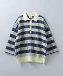 6 roku BORDER COLLOR KNIT PULLOVER ポロシャツ 74435880_16_d_215.jpg