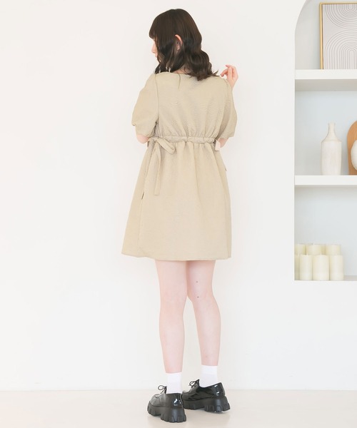 moulis'(ムーリス)の「ぽこぽこジャガードミニワンピース(ワンピース・レディース・グリーン/ベージュ/ブラック・MEDIUM/LARGE)」の9枚目の写真