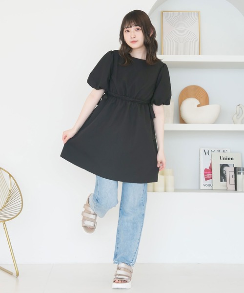 moulis'(ムーリス)の「ぽこぽこジャガードミニワンピース(ワンピース・レディース・グリーン/ベージュ/ブラック・MEDIUM/LARGE)」の16枚目の写真