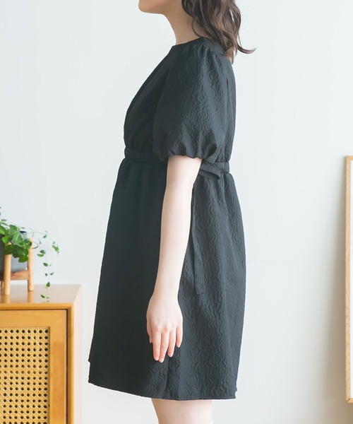 moulis'(ムーリス)の「ぽこぽこジャガードミニワンピース(ワンピース・レディース・グリーン/ベージュ/ブラック・MEDIUM/LARGE)」の20枚目の写真