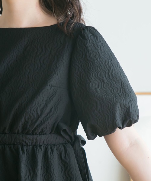 moulis'(ムーリス)の「ぽこぽこジャガードミニワンピース(ワンピース・レディース・グリーン/ベージュ/ブラック・MEDIUM/LARGE)」の22枚目の写真