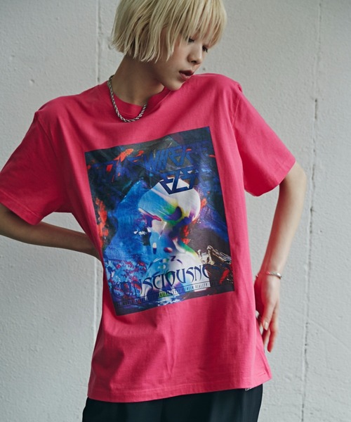 OKIRAKU（オキラク）の「(OKIRAKU×ROSE BUD)トリプルコラボTシャツ（Tシャツ/カットソー・レディース・ブラック/ピンク・FREE）」の2枚目の写真