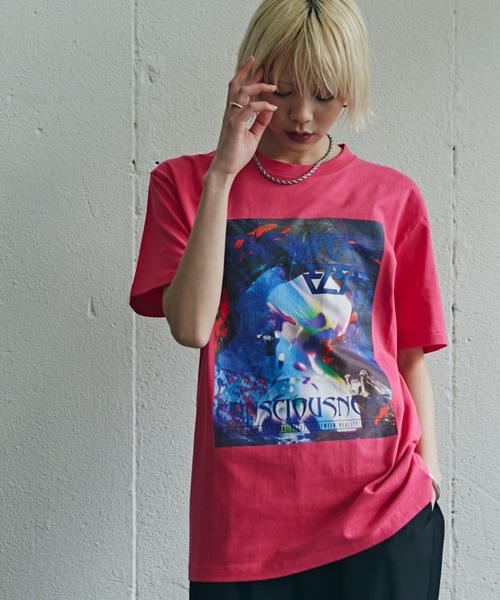 OKIRAKU（オキラク）の「(OKIRAKU×ROSE BUD)トリプルコラボTシャツ（Tシャツ/カットソー・レディース・ブラック/ピンク・FREE）」の8枚目の写真