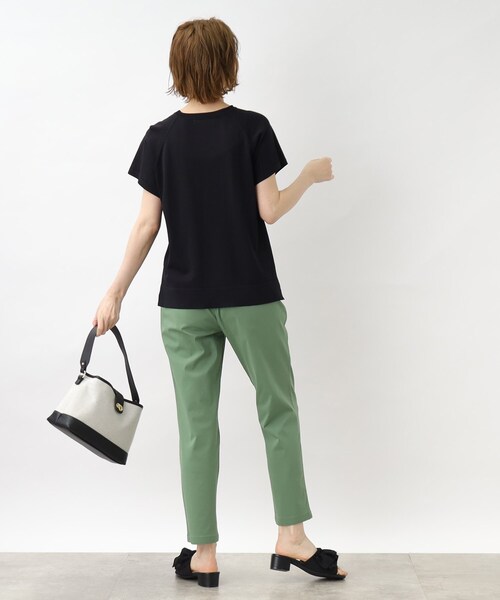 grove（グローブ）の「◆【ひんやり/UV/洗える/毛玉になりにくい】やわらかドライタッチラグランニット（ニット/セーター・レディース・ホワイト系5/ピンク系/オフホワイト/ライトブルー/ブラック・03/02/01/05/04）」の9枚目の写真