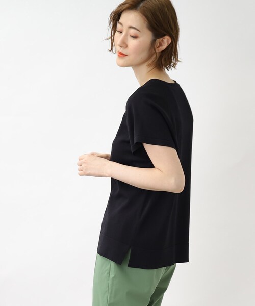 grove（グローブ）の「◆【ひんやり/UV/洗える/毛玉になりにくい】やわらかドライタッチラグランニット（ニット/セーター・レディース・ホワイト系5/ピンク系/オフホワイト/ライトブルー/ブラック・03/02/01/05/04）」の10枚目の写真