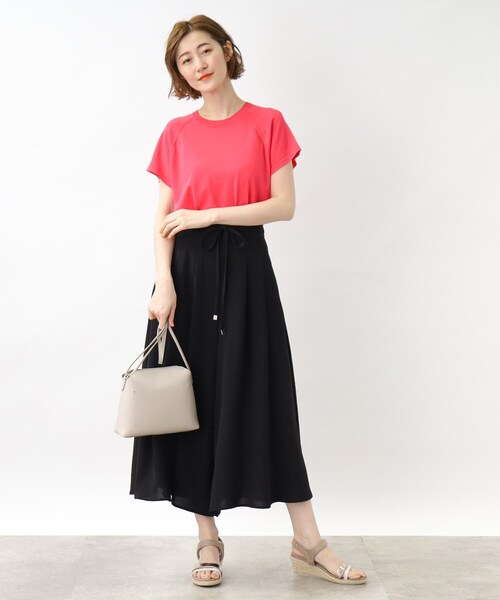 grove（グローブ）の「◆【ひんやり/UV/洗える/毛玉になりにくい】やわらかドライタッチラグランニット（ニット/セーター・レディース・ホワイト系5/ピンク系/オフホワイト/ライトブルー/ブラック・03/02/01/05/04）」の13枚目の写真