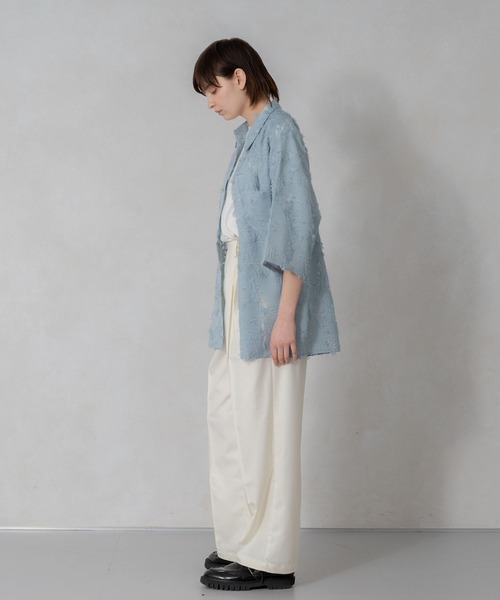 ONCILY（オンシェリー）の「WIDE STRAIGHT GURKHA SLACKS / ワイドストレートグルカスラックス（スラックス・メンズ・アイボリー/ブルーグリーン/チャコールグレー・LARGE/MEDIUM/SMALL）」の17枚目の写真