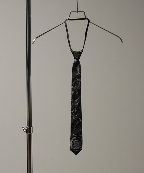 Art re A select（アトリエセレクト）の「Easy Adjuster Mode Printed Tie/イージーアジャスター モードプリントネクタイ（ネクタイ・メンズ・ホワイト/ブラック/ブラック系その他・FREE）」の3枚目の写真