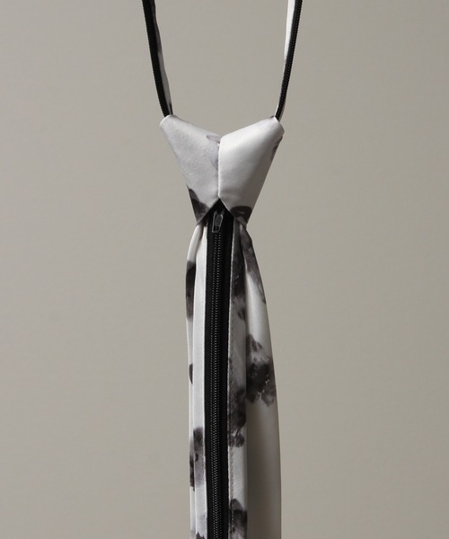 Art re A select（アトリエセレクト）の「Easy Adjuster Mode Printed Tie/イージーアジャスター モードプリントネクタイ（ネクタイ・メンズ・ホワイト/ブラック/ブラック系その他・FREE）」の5枚目の写真