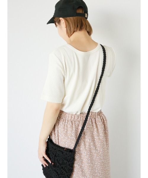ehka sopo（エヘカソポ）の「前後2WAYテレコカーディガン（カーディガン/ボレロ・レディース・オフホワイト/ピンク/ブラック・F）」の18枚目の写真