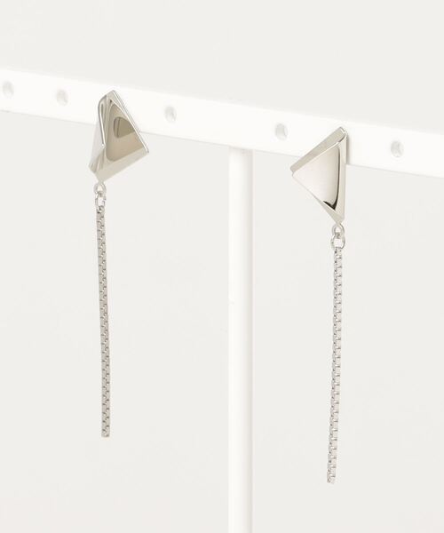 irolier（イロリエール）の「【IROLIER/イロリエール】切り絵サンカクピアス（ピアス（両耳用）・レディース・シルバー/ゴールド・FREE）」の8枚目の写真