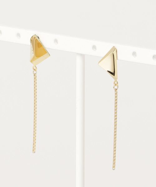 irolier（イロリエール）の「【IROLIER/イロリエール】切り絵サンカクピアス（ピアス（両耳用）・レディース・シルバー/ゴールド・FREE）」の14枚目の写真