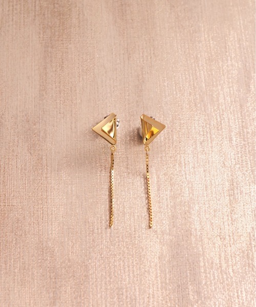 irolier（イロリエール）の「【IROLIER/イロリエール】切り絵サンカクピアス（ピアス（両耳用）・レディース・シルバー/ゴールド・FREE）」の9枚目の写真